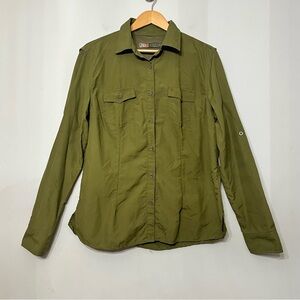 Rufiji Safari Shirt London Lightweight Button Up Bugtech Women’s L UK 16 US 12
